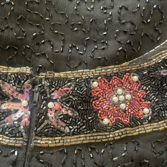 Vintage Laurence Kazar sequin and beaded silk blouse - Picture 10 of 11